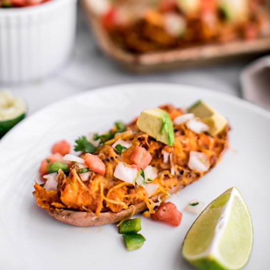 Stuffed Sweet Potato Skins