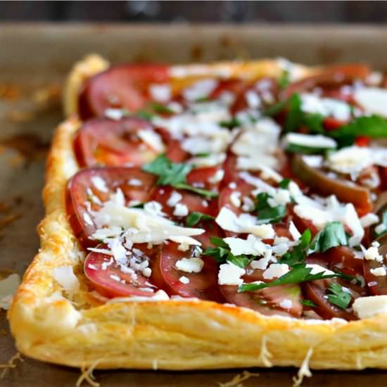 Fresh Tomato & Goat Cheese Tart