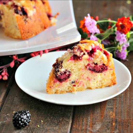 Fresh Blackberry & Yogurt Bundt