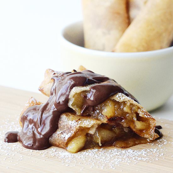 Apple Pie Spring Rolls