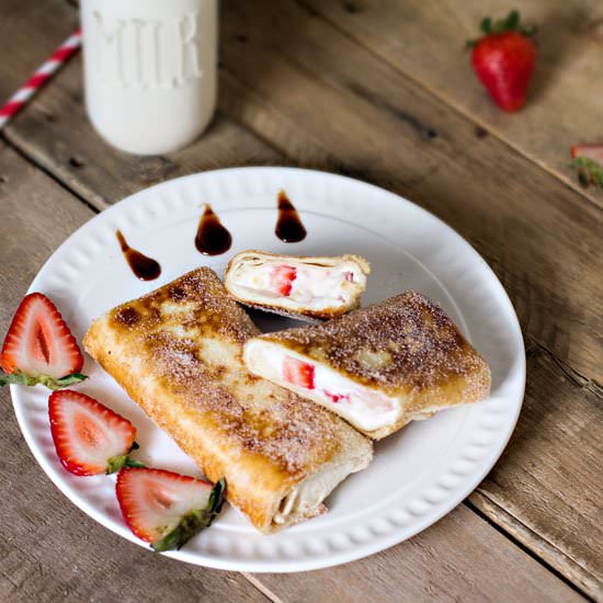 Mexican Strawberry Cheesecake Chimi