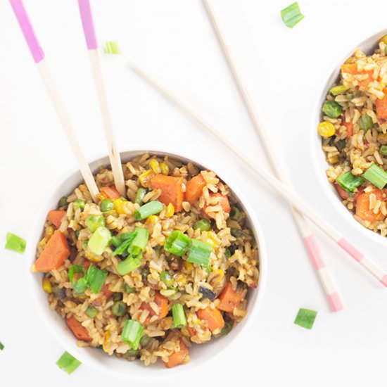 Quick & Healthy Vegan Fried Rice