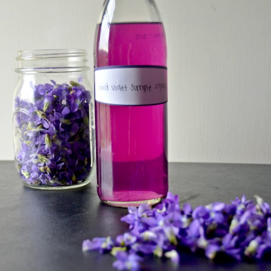 Wild Violet Simple Syrup