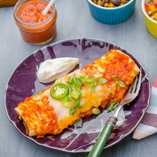 30 Minute Vegetarian Bean Enchilada