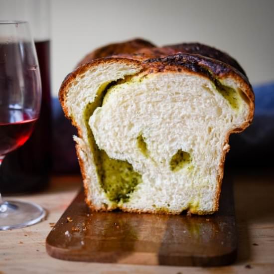 Wild Garlic Pesto Milk Bread