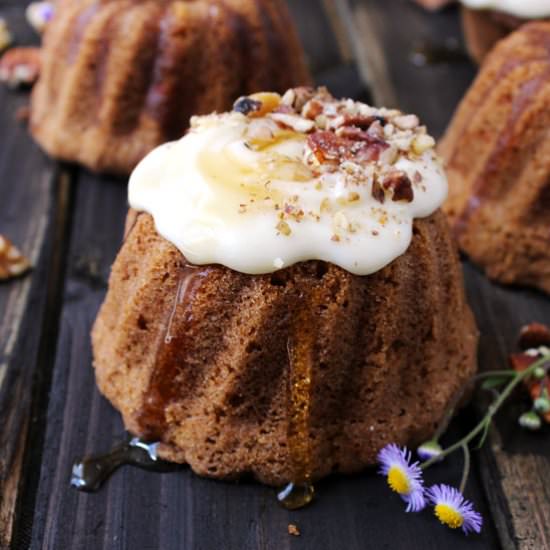 Cream Filled Carrot Cakes