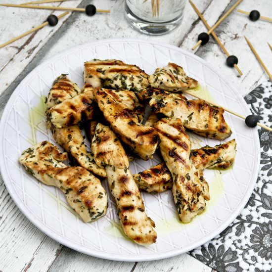 Grilled marinated chicken