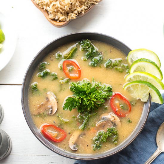 Vegan Mushroom, Kale & Parsley Tom