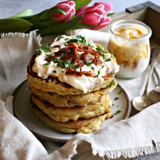 Corn and Bacon Fritters