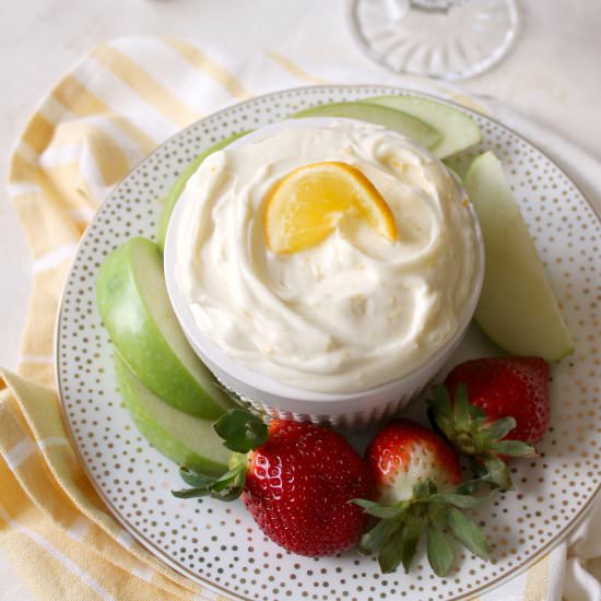 Meyer Lemon Mascarpone Fruit Dip