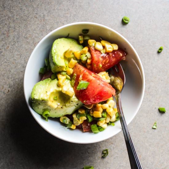 Avocado and Tomato Salad with Corn
