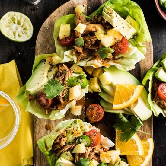 Chicken Taco Lettuce Boats
