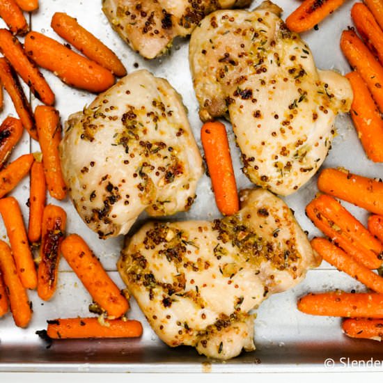 Easy Honey Mustard Chicken Thighs