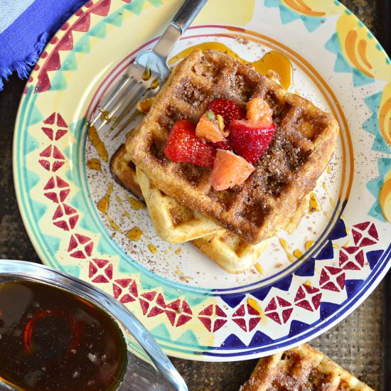 Churro Chorizo Waffles