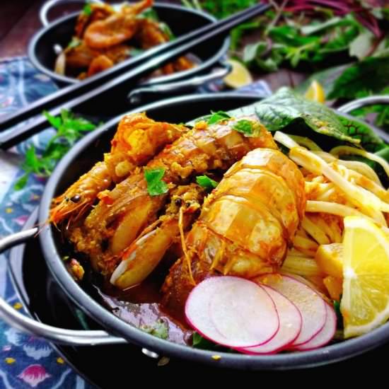 Mantis Shrimp Curry Noodle