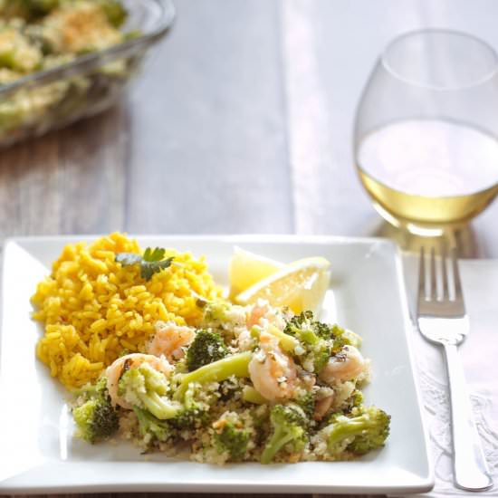 Simple Shrimp & Broccoli Bake