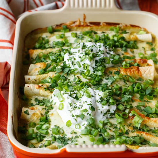 Hidden Veggies Chicken Enchiladas