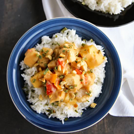 Thai Pineapple Peanut Chicken