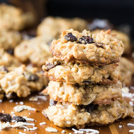 Trail Mix Oatmeal Cookies