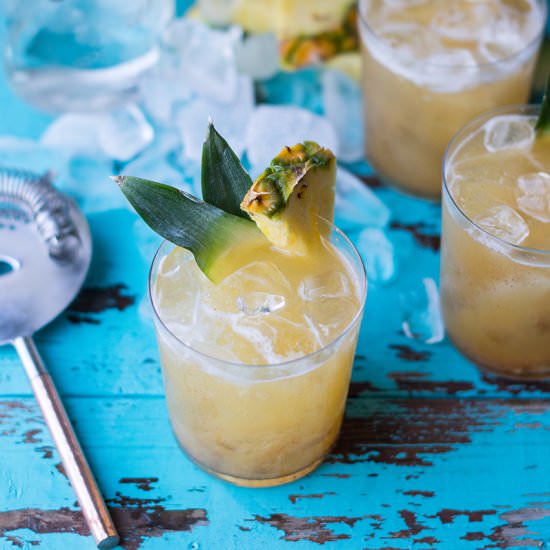 Smoky José Pineapple Rum Cocktail