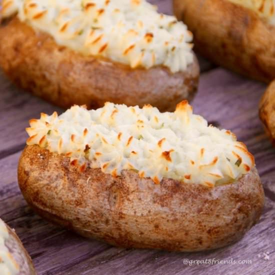 Goat Cheese Twice Baked Potatoes