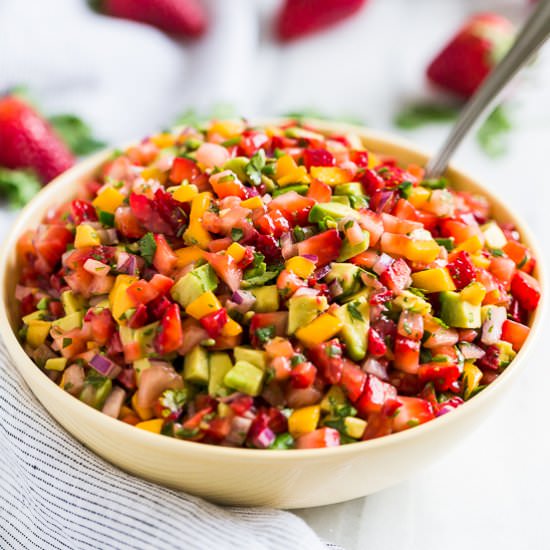 Strawberry Mango Avocado Salsa