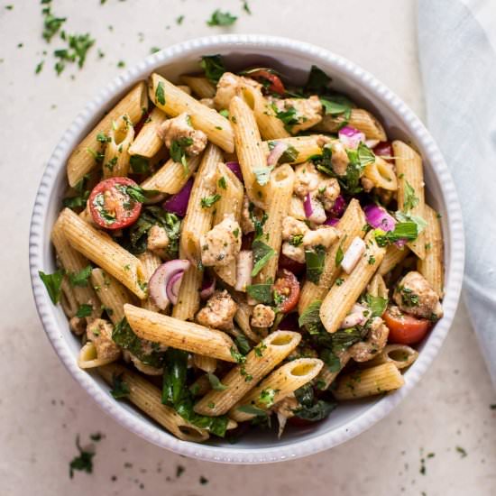 Balsamic Caprese Pasta Salad