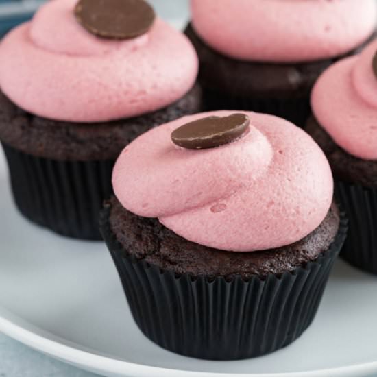 Chocolate Raspberry Cupcakes