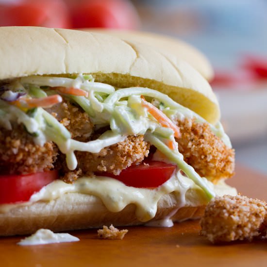 Baked Shrimp Po’Boy