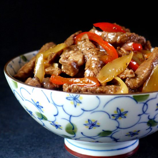 Black Pepper Beef Stir-fry