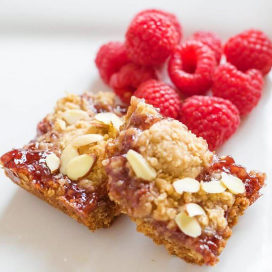 Raspberry Jam Crumb Bars
