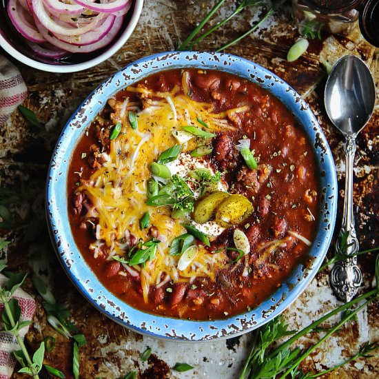 Turkey and Italian Sausage Chili