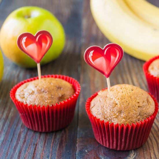 Apple Banana Muffins