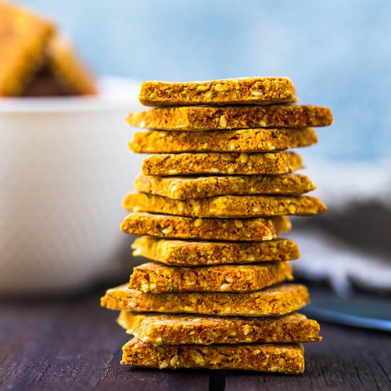 Gluten Free Turmeric Crackers