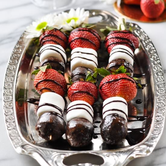 Strawberry Chocolate Donut Kabobs