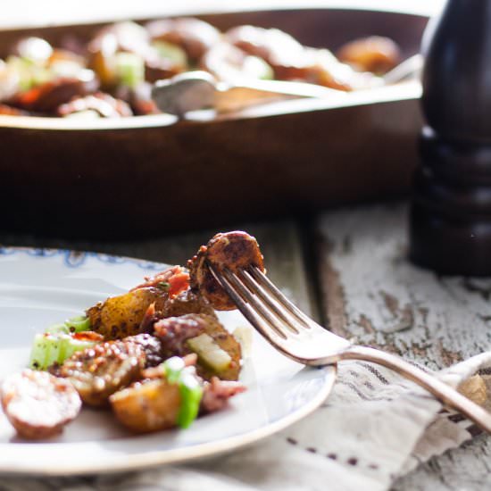 Roasted Potato Salad with Bacon