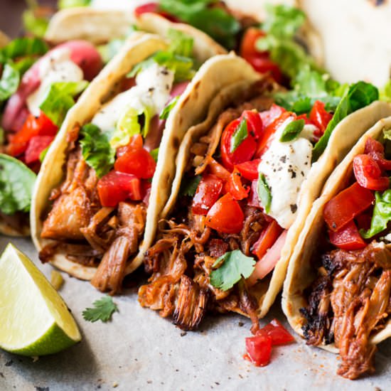 Pulled jackfruit tacos