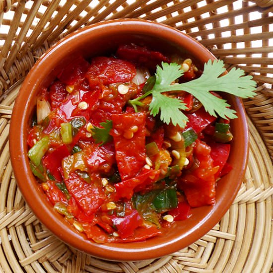 Indonesian sambal onion