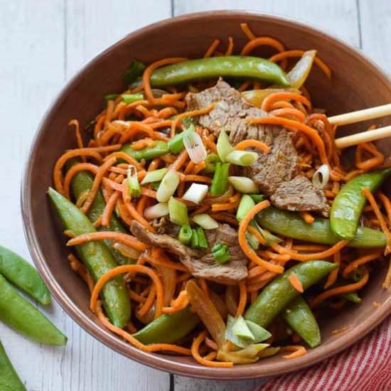 Sweet Potato Noodle Stir Fry