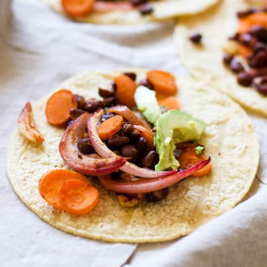 Sheet Pan Black Bean Tacos