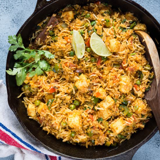 Tawa Paneer Pulao