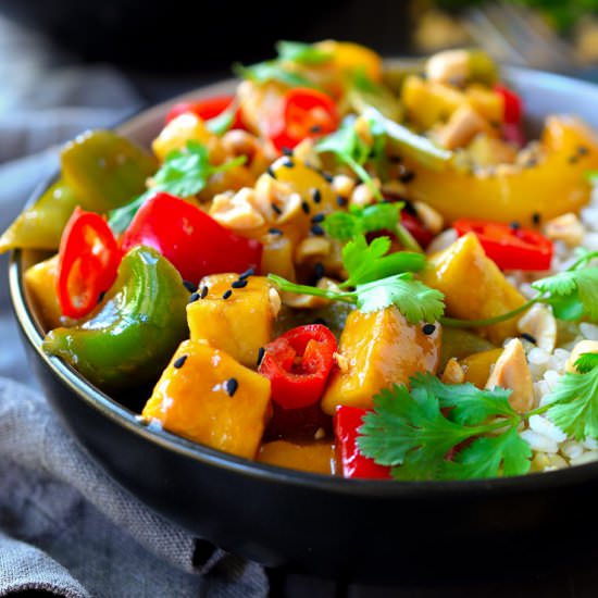 Sweet and Sour Tofu