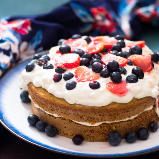 Vegan Victoria Sponge Cake
