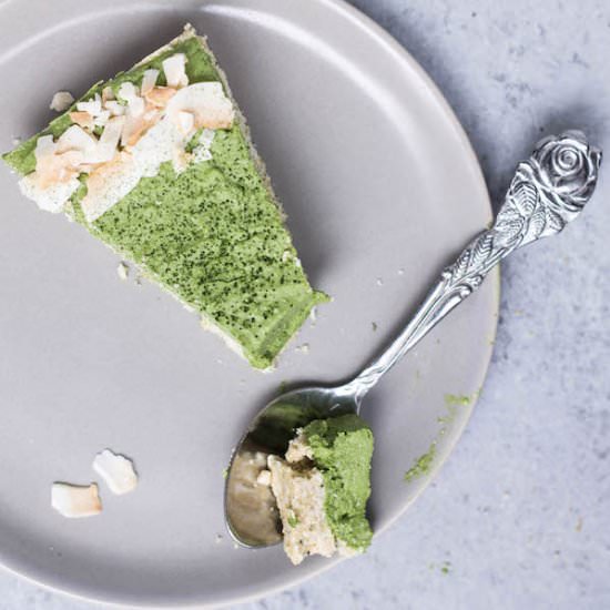 Raw Matcha Coconut Cream Pie