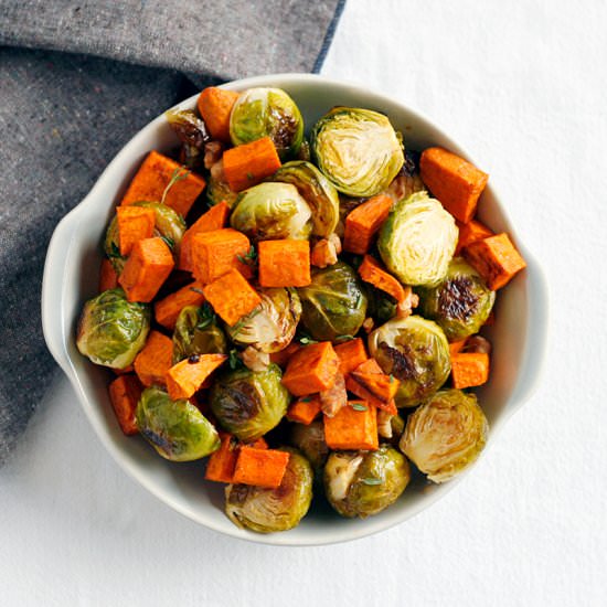 Maple Roasted Sweet Potatoes