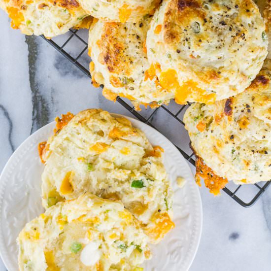 Cheddar Scallion Biscuits
