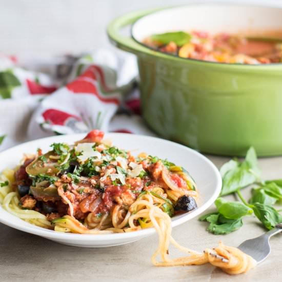 Chicken Vegetable Spaghetti Sauce