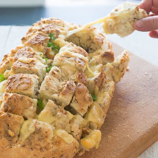 Pull Apart Bread with Garlic Butter