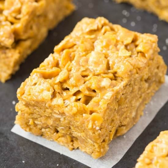 3 Ingredient Corn Flake Crunch Bars