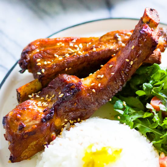 Baked Honey BBQ Baby Back Ribs
